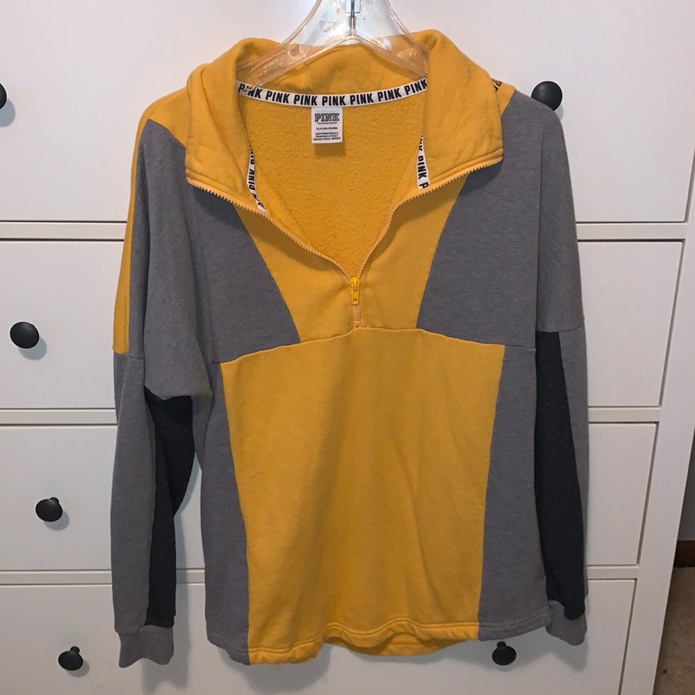 Victoria Secret Pink Quarter zip sweater
